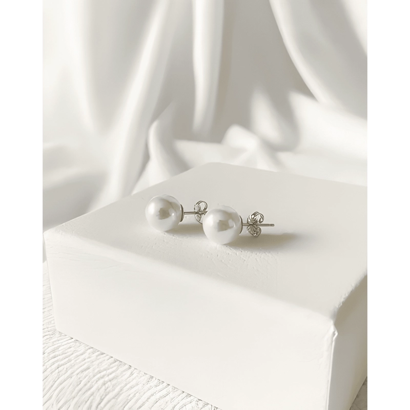 AROS DE PERLA 10MM MALLORCA CON BASE DE PLATA 925 #1 - 1
