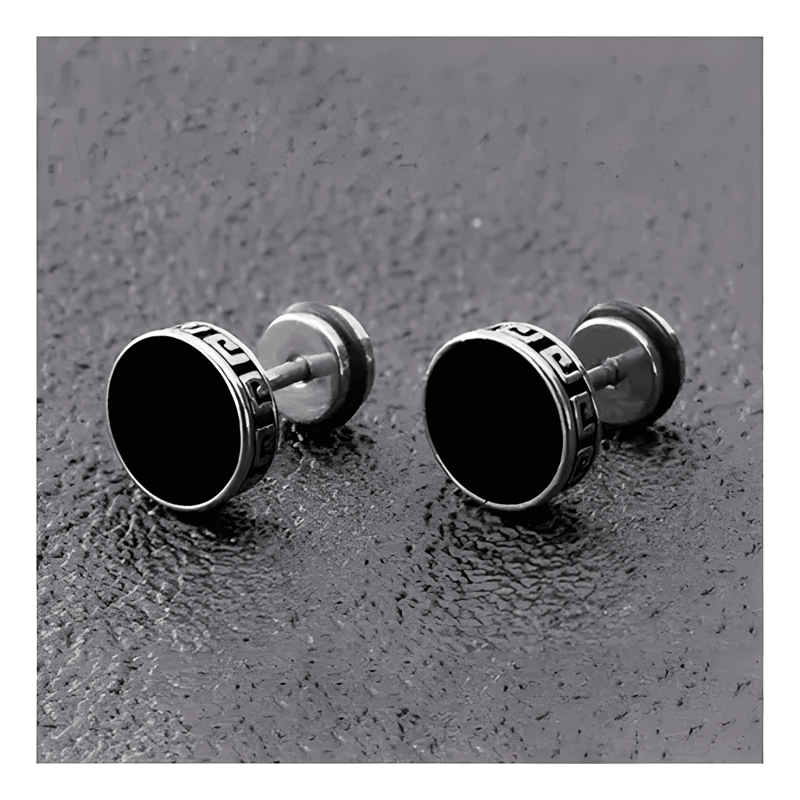 AROS ACERO INOX HOMBRE MUJER BORDE ROMANO PIERCING 8MM 10MM - 4