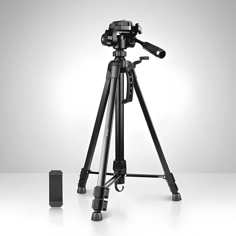 TRIPODE FOTOGRAFIA O VIDEO + SOPORTE PARA CELULAR MAS BOLSO - 1