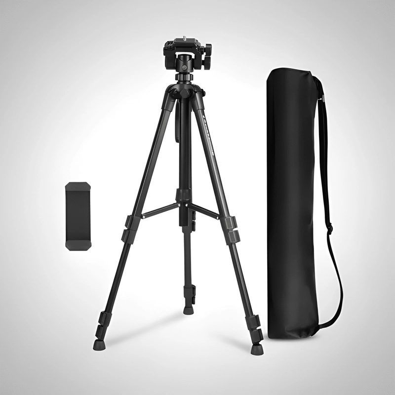 TRIPODE FOTOGRAFIA O VIDEO + SOPORTE PARA CELULAR MAS BOLSO - 2