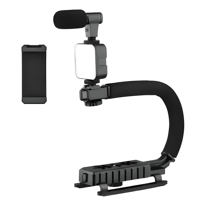 ESTABILIZADOR PORTATIL PARA CAMARAS Y TELE FONOS CON LUZ LED - 2