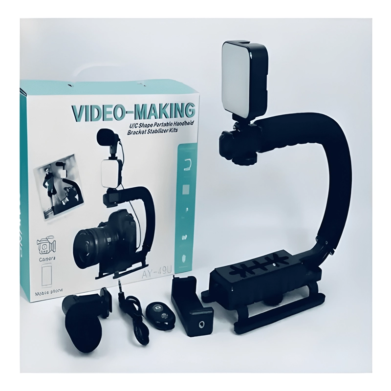ESTABILIZADOR PORTATIL PARA CAMARAS Y TELE FONOS CON LUZ LED - 3