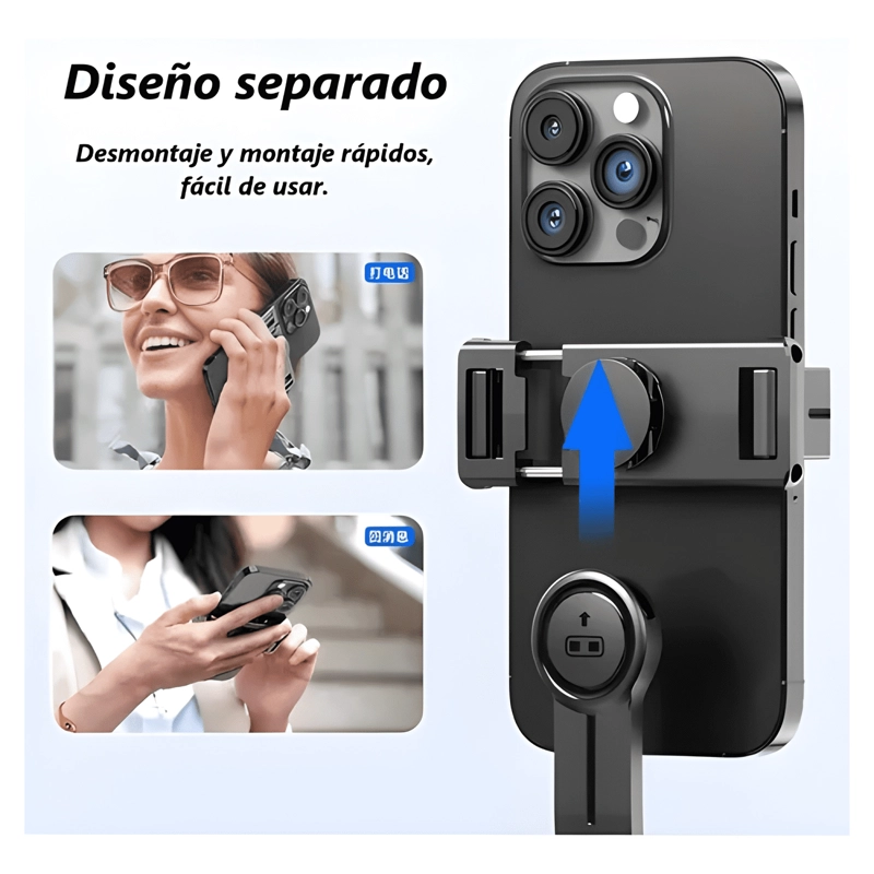 TRIPIE PALO SELFIE STICK DESMONTABLE CON CONTROL REMOTO - 2