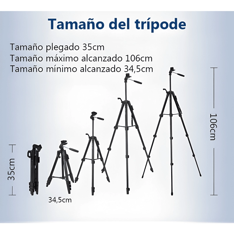 TRIPODE PLEGABLE PROFESIONAL 170MM CON BOLSO SL-3600 #1 - 2