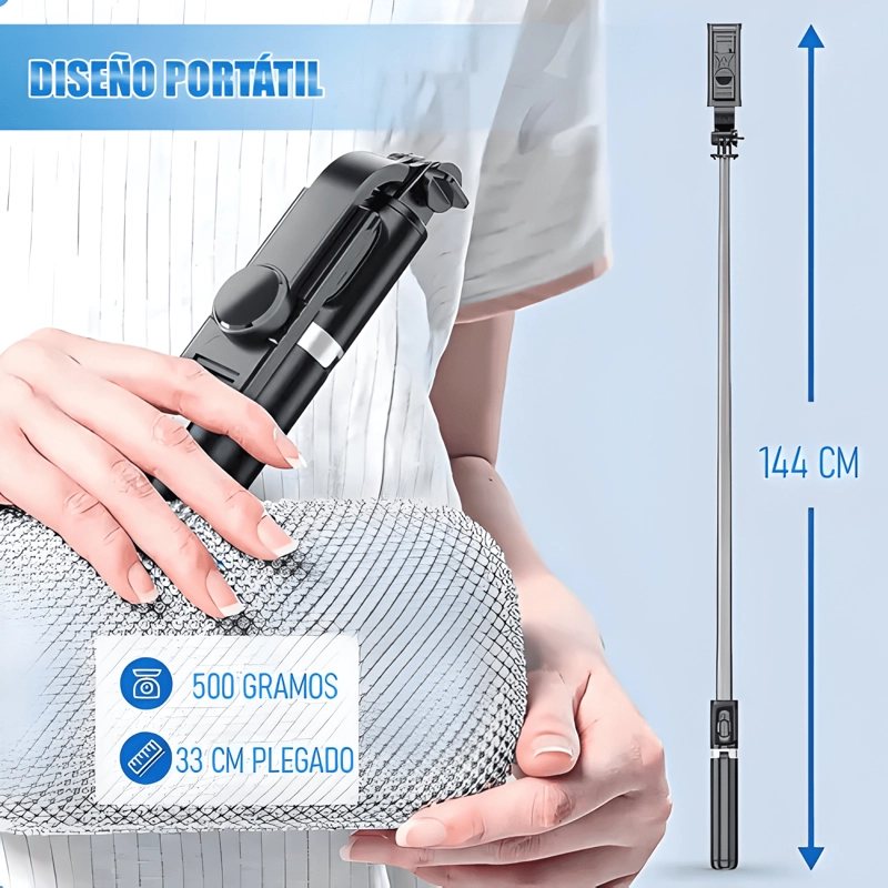 TRIPODE PARA CELULAR SELFIE EXTENSIBLE CON CONTROL REMOTO - 1
