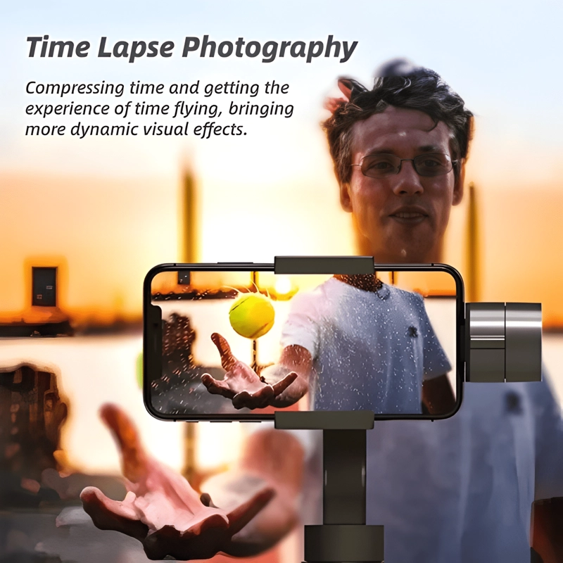 ESTABILIZADOR GIMBAL DE 3 EJES CON TRIPODE PARA IPHONE Y - 2