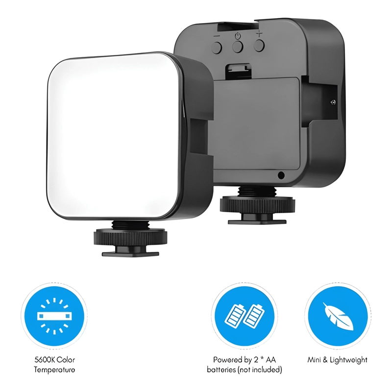 SOPORTE ESTABILIZADOR PARA CELULAR CAMARA LUZ LED NEGRO - 4