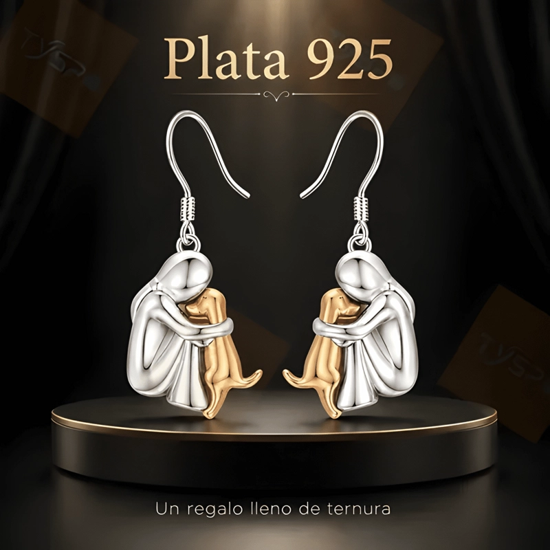 AROS PLATA 925 MUJER PERRO MASCOTA JOYA REGALO - 3