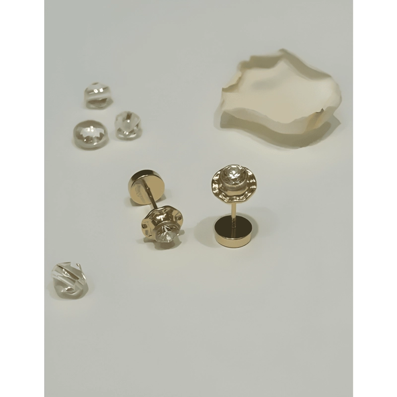 AROS ABRIDORES ORO 18 KTES CIRCON - 1