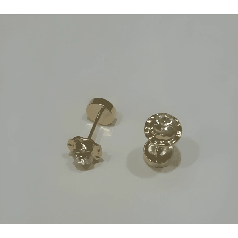 AROS ABRIDORES ORO 18 KTES CIRCON - 2