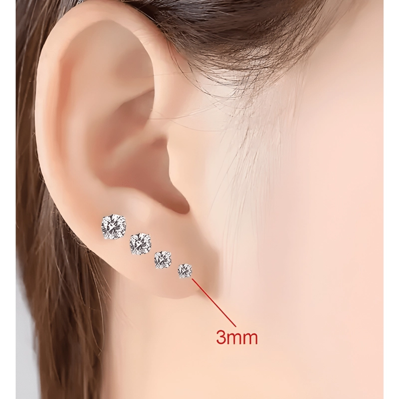 AROS TPITO ACERO QUIRURGI ZIRCON AAA CRISTAL TSLB01 3MM 1PAR - 2