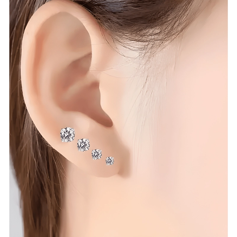 AROS TPITO ACERO QUIRURGI ZIRCON AAA CRISTAL TSLB01 3MM 1PAR - 3