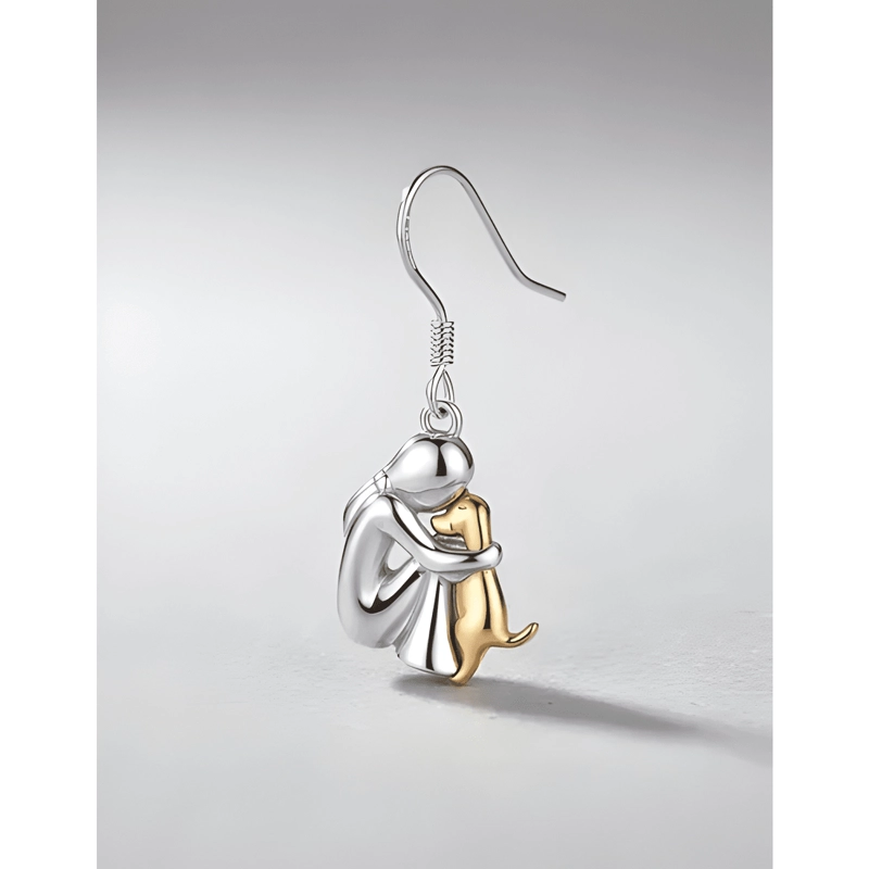 AROS MUJER PERRO PENDIENTES PLATA 925 JOYA MUJER REGALO #7 - 4