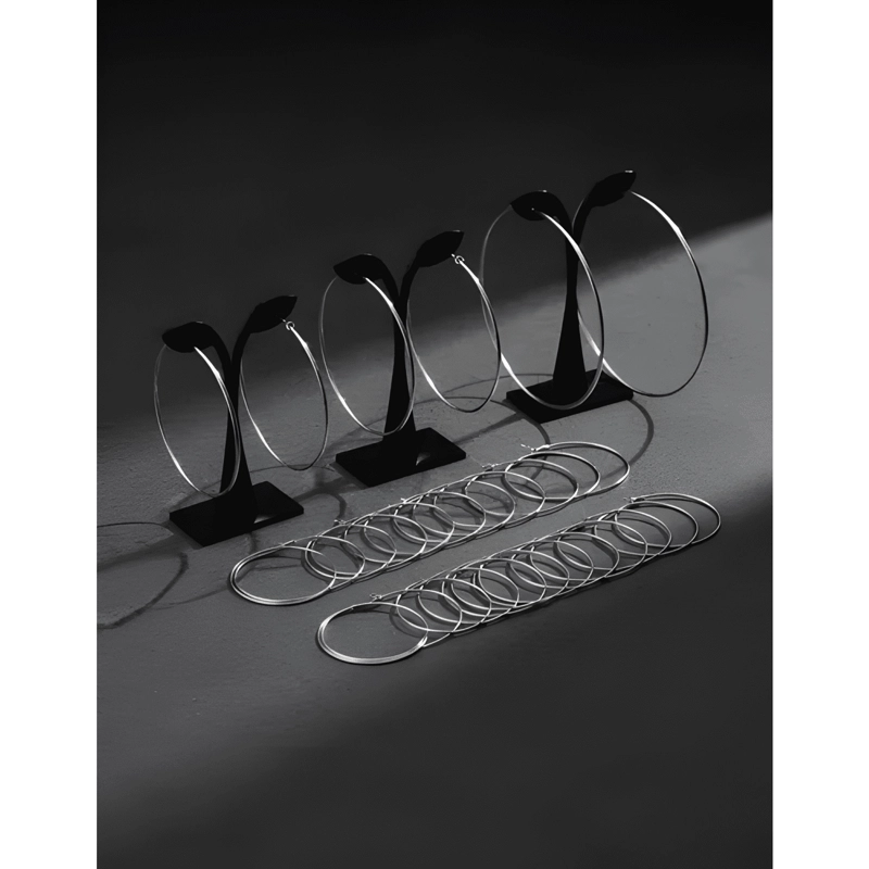 36PR ARGOLLAS (3 TIRAS) PLATEADAS 70, 80, 90MM 1DOC X MEDIDA - 1