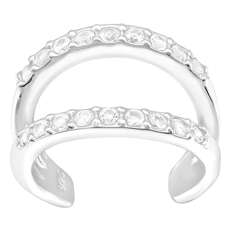ARO A PRESION, EARCUFF, PLATA 925, ECLIPS - 1