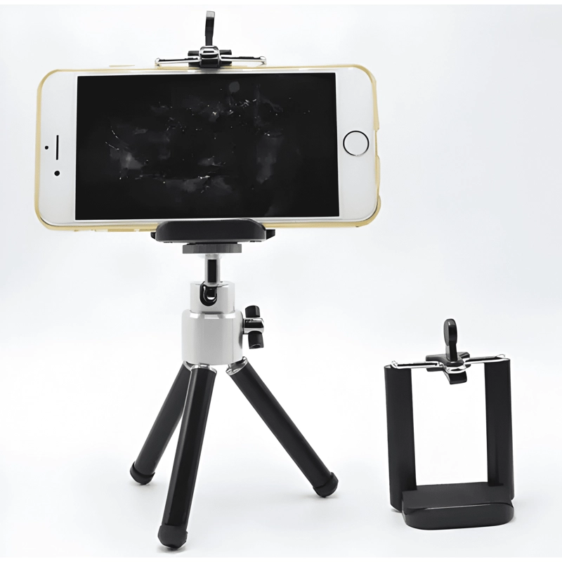 MINI SOPORTE DE TRIPODE PARA TELE FONOS MOVILES /ZJ04 NEGRO - 2