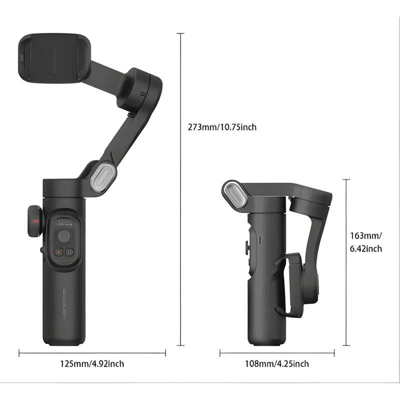 ESTABILIZADOR GIMBAL AOCHUAN XE DE 3 EJES PRO NEGRO - 4