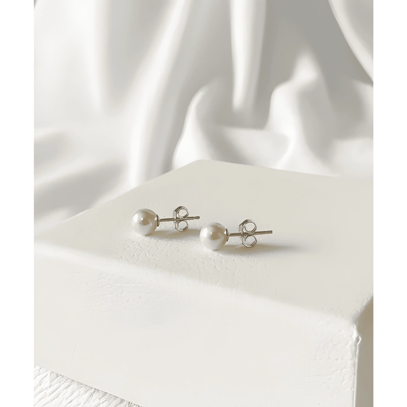 AROS DE PERLA MALLORCA CLASICO CON BASE DE PLATA 925 - 4