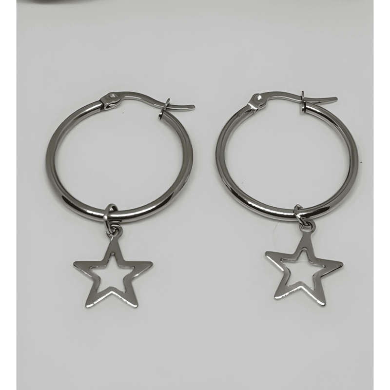 AROS ARGOLLAS C-DIJE ESTRELLA ACERO QUIRUR ARGACES 30MM 1PR - 3
