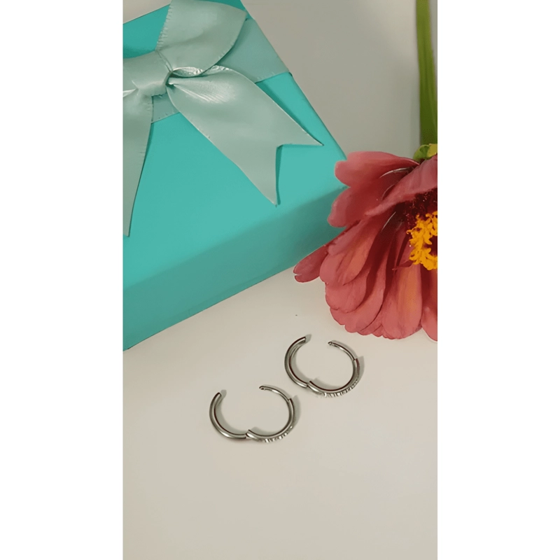 AROS ARGOLLAS AURA SHINE 12MM TITANIO ASTM F136 PLATEADO - 4