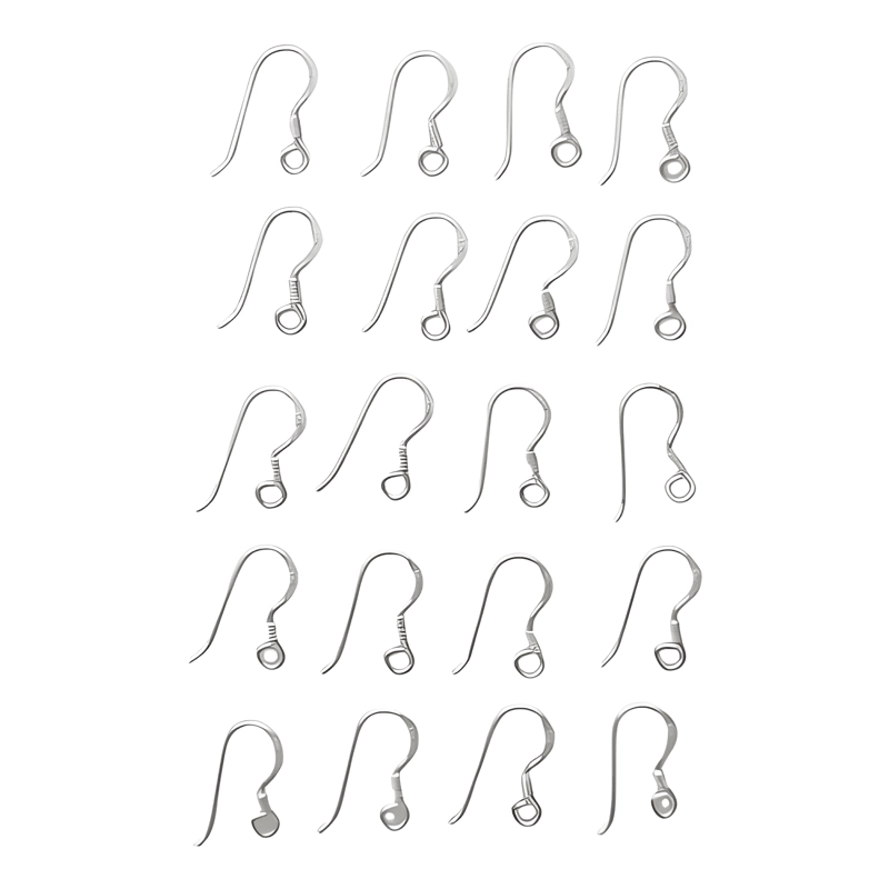 GANCHOS DE PLATA 925 PARA AROS 10 PARES (20 UNIDADES) - 3