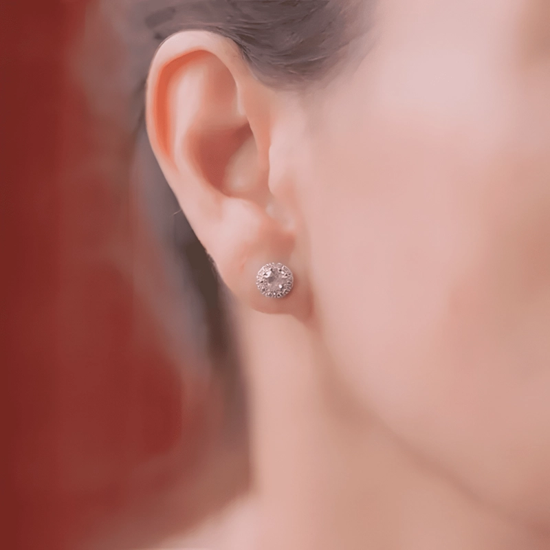 AROS PLATA 925 REDONDO CIRCONES DISEÑO ELEGANTE CLASICO #2 - 1
