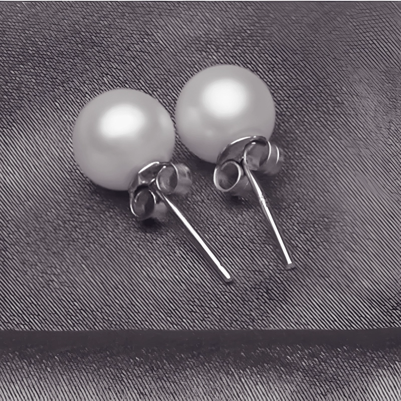 AROS DE PLATA 925 PENDIENTES MUJER REGALO JOYA ARGOLLA PERLA - 3