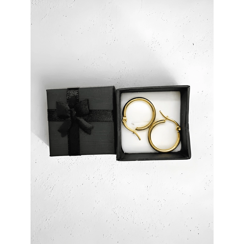 AROS MUJER ARGOLLAS CLASICAS DE 2CM EN ACERO INOXIDABLE - 3