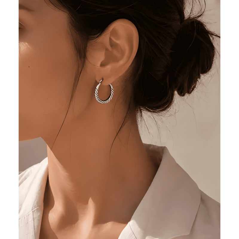 AROS MUJER ARGOLLAS CASUALES EN ACERO INOXIDABLE CAJA #1 - 1