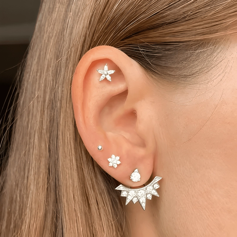 AROS PEQUEÑOS MINI PENDIENTES ESFERAS 2 MM PLATA 925 - 3