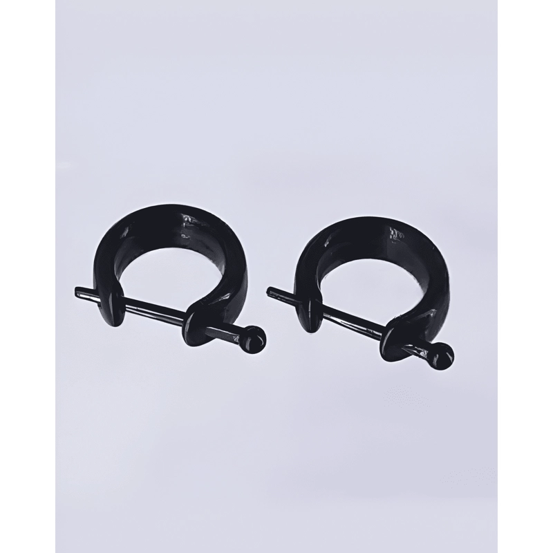 SET DE 2 ARETES COQUITO- PENDIENTE PARA HOMBRES - 1