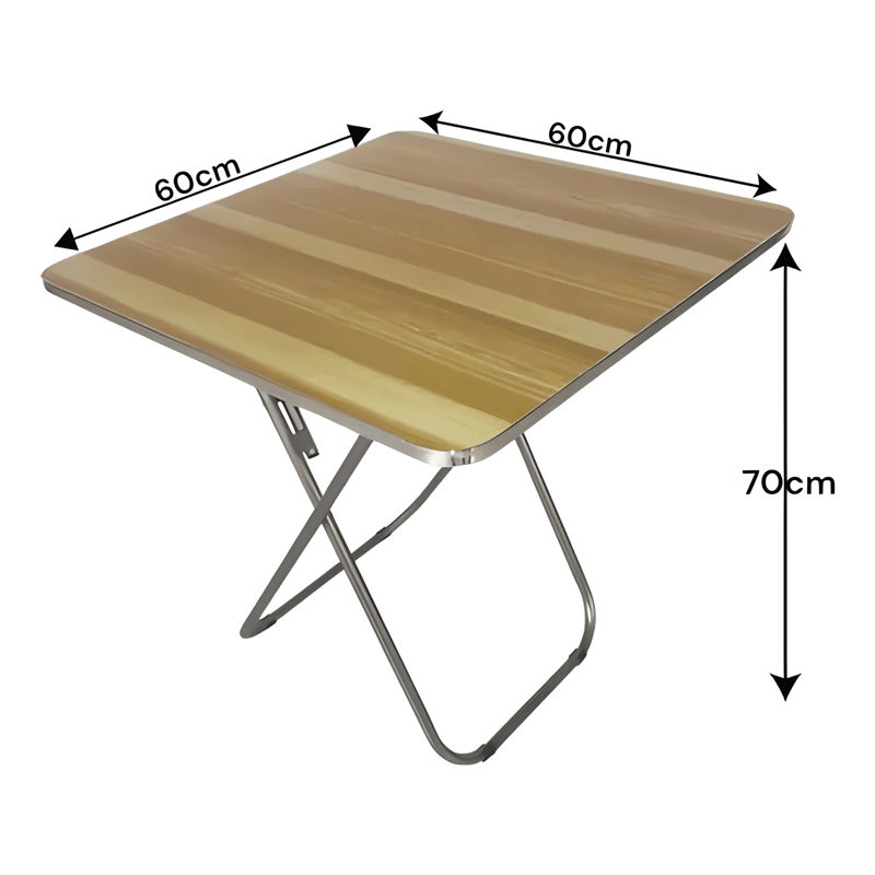 MESA PLEGABLE PORTATIL MULTIFUNCIONAL MESA AUXILIAR 60X60 - 1