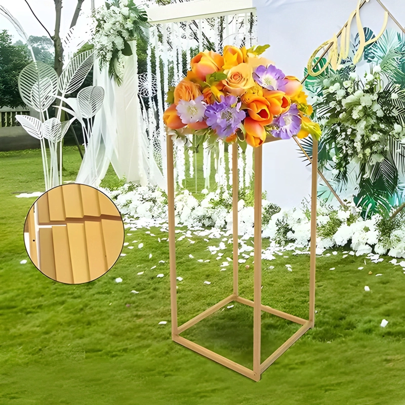 MESAS DECORATIVAS PARA CANDY BAR ESTRUCTURA METALICA SET 4PC - 1