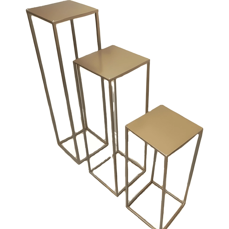 MESAS DECORATIVAS PARA CANDY BAR ESTRUCTURA METALICA SET 4PC - 3