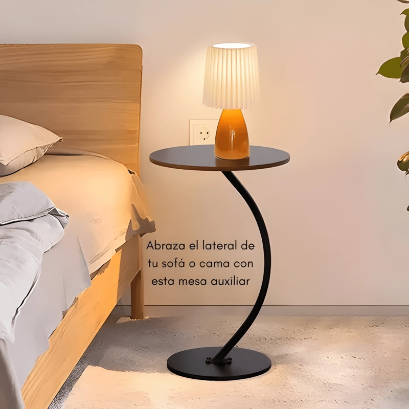 MESA DE CENTRO LATERAL LIVING VANGUARDIA MADERA NATURAL #2 - 3