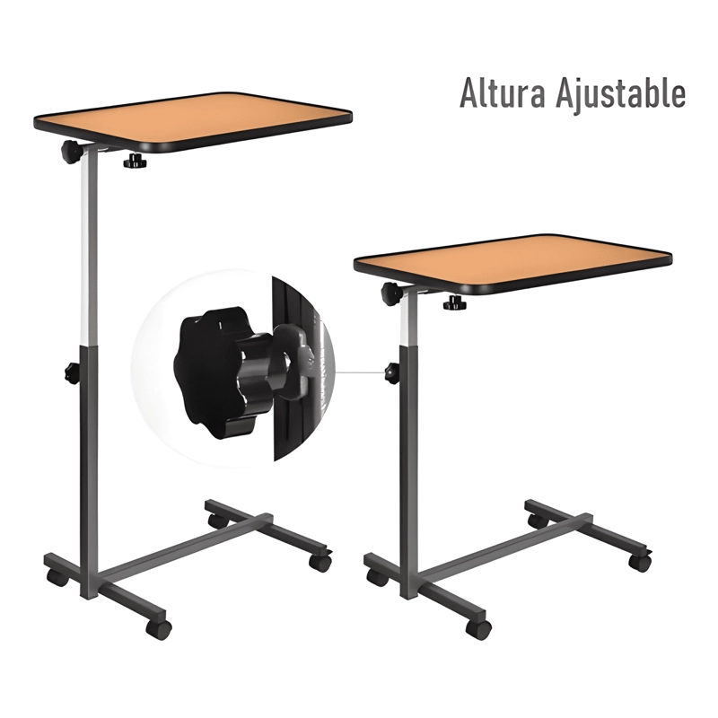 MESA RECLINABLE LATERAL HOSPITALARIO CAMA ALTURA AJUSTABLE - 3