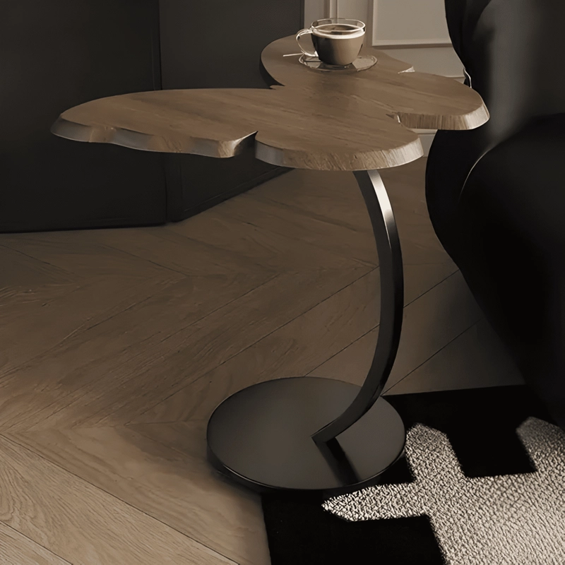 MESA AUXILIAR MADERA MARIPOSA MESA DE CENTRO SALON MARRON - 3
