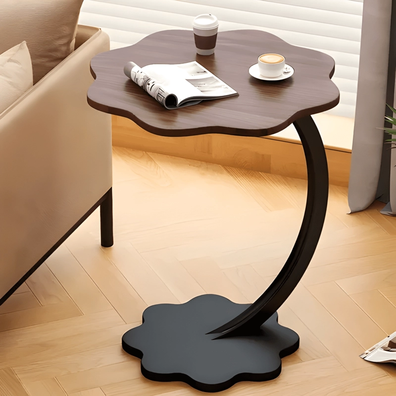 MESA CENTRO FLOR REDONDA LIVING LATERAL AUXILIAR 59X40 CM - 2