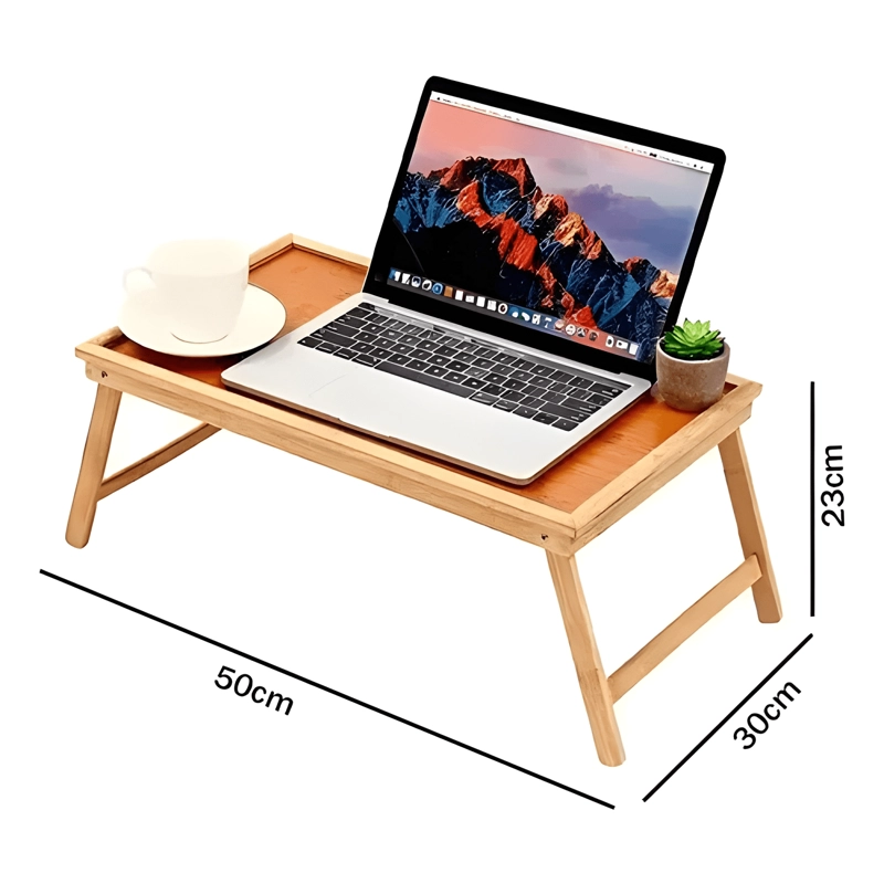 MESA PLEGABLE PARA DESAYUNO MADERA BAMBOO - 3