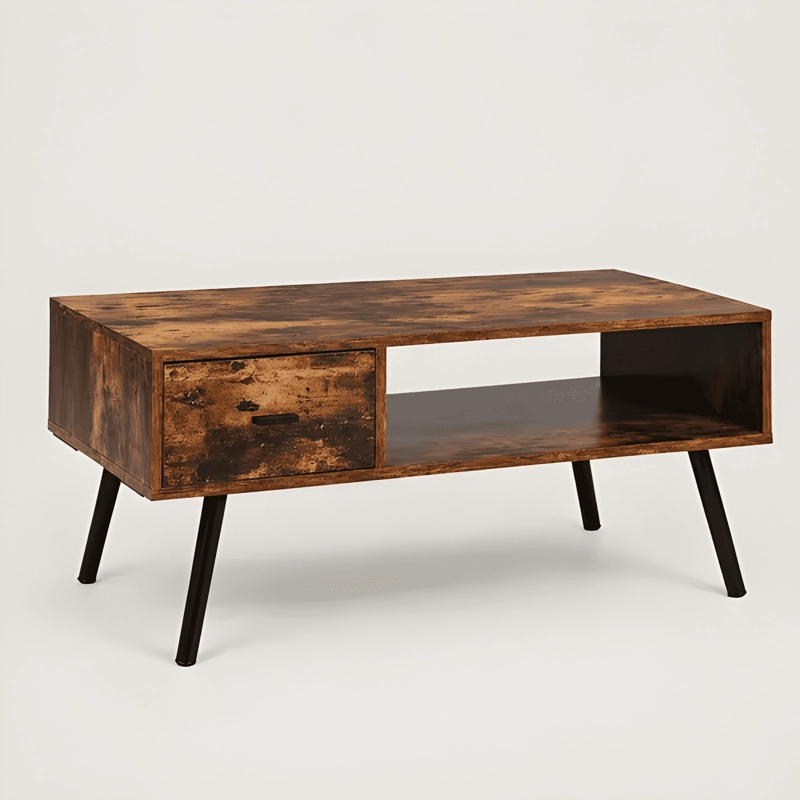 MESA DE CENTRO AMBAR 100 CM CON CAJON PARA LIVING - 2