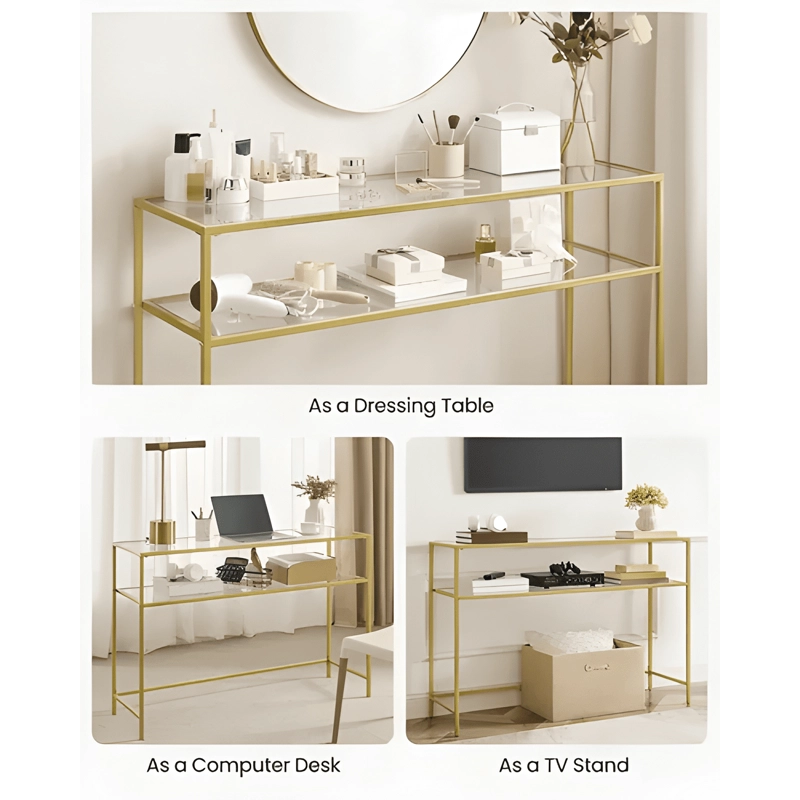 MESA AUXILIAR ESTRECHA 120 CM ESTRUCTURA DE METAL - 3