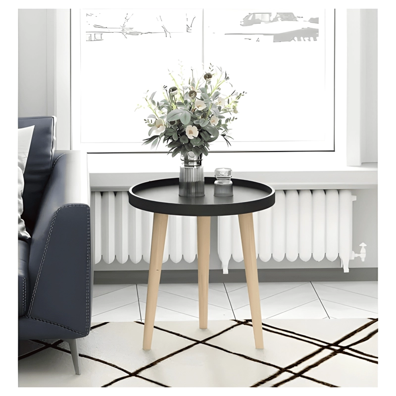 MESA REDONDA DE MADERA ESTILO MODERNO 40CM #1 - 2