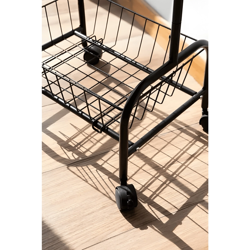 MESA DE CENTRO GIRATORIA DE 360° CON CESTA DE #1 - 4