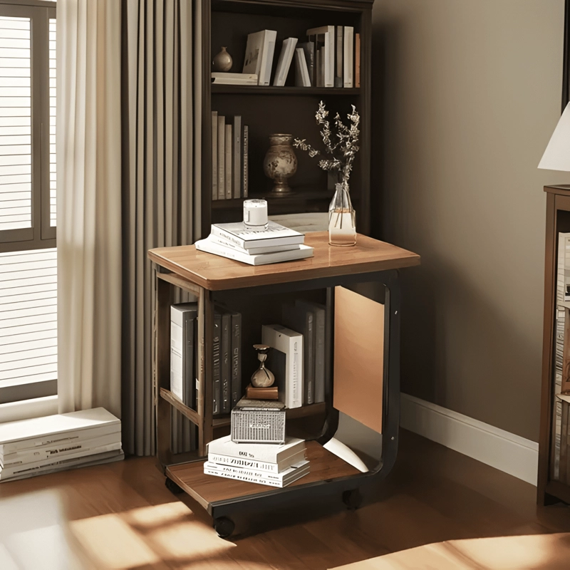 MESA AUXILIAR MESA DE TE  DOS NIVELES PARA SALA SOFA Y #2 - 3