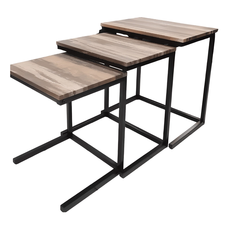MESA DE CENTRO TRIPLE MESA AUXILIAR MESA LATERAL LIVING SET - 2