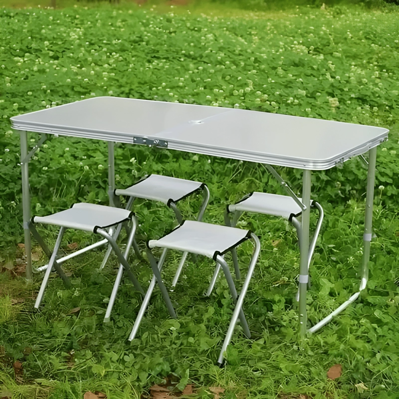 MESA PLEGABLE TRANSPORTABLE LAVABLE CAMPING 120X60CM #1 - 4