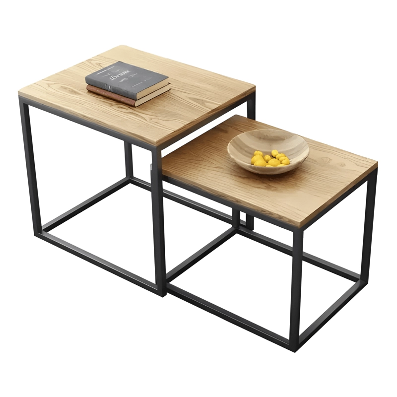 JUEGO MESA DE CENTRO LATERAL LIVING REDONDA BEIGE - 2