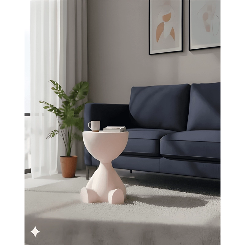 MESA ELEGANTE AUXILIAR ROSA - 3