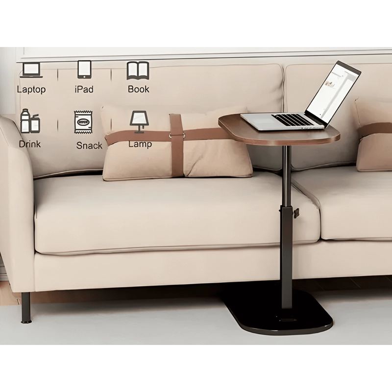 MESA AUXILIAR MODERNA REGULABLE 45-80CM PARA SOFA U #1 - 3