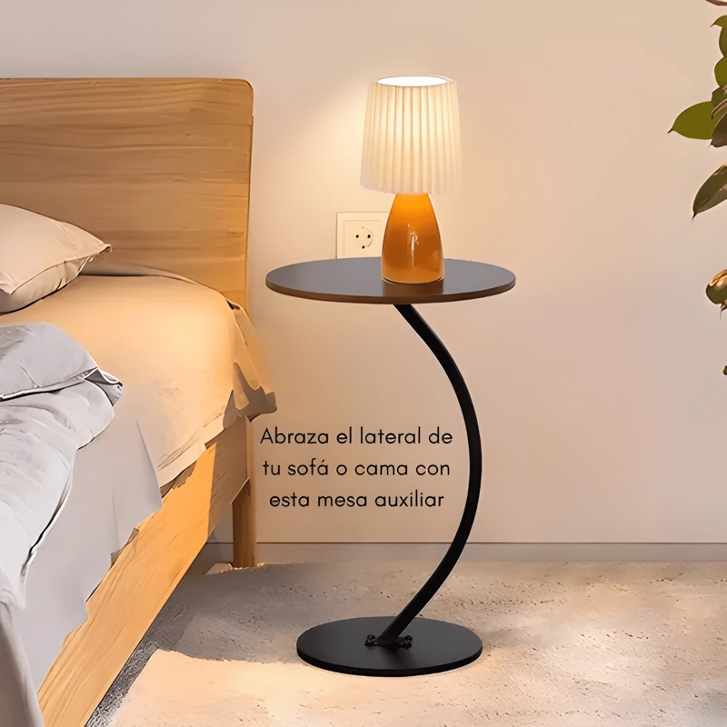 MESA DE CENTRO LATERAL LIVING VANGUARDIA MADERA NATURAL #1 - 3